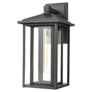 Solitude 15'' High 1-Light Outdoor Sconce - Matte Black 87133/1 Elk Lighting