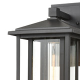 Solitude 15'' High 1-Light Outdoor Sconce - Matte Black 87133/1 Elk Lighting