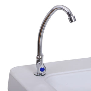 English Elm Outsunny Portable Fish Cleaning Table With Sink, Faucet, Drain Hose & Complete Cleaning Kit, 50" W2225P200828-GIGA