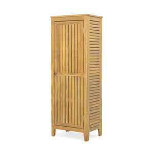 English Elm Christopher Knight Home® - Whitney Acacia Wood Cabinet Teak Finish — Durable Indoor/Outdoor Storage 62" Tall, Easy Assembly, Spacious N775P177407T
