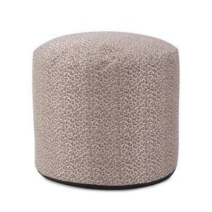 Howard Elliott Round Tall Pouf – Bold Lynx Print Polyester For Modern Style And Unique Home Décor Appeal Brown 100% Polyester 872-1284-howard-elliott