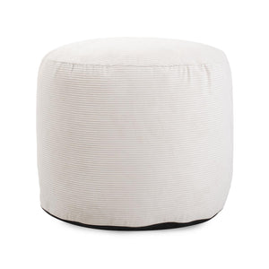 Howard Elliott Pouf Luxurious Faux Fur Accent Piece With Ribbed Design – Comfort And Style For Any Space Brown 88% Poly,12% Nylon 872-1345-howard-elliott