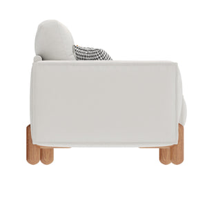 English Elm Couches Cloud-Like Chenille Loveseat 65" Compact Tufted Sofa 24" Deep Seat 900lb Sturdy Frame W2656P171901