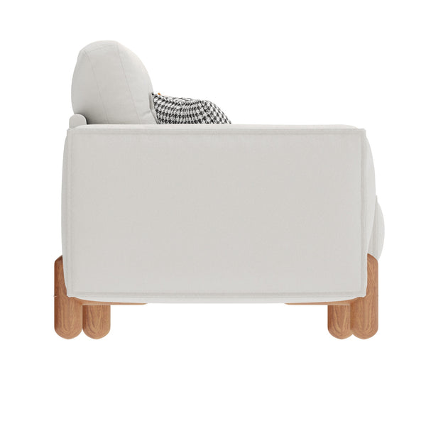 English Elm Couches Cloud-Like Chenille Loveseat 65" Compact Tufted Sofa 24" Deep Seat 900lb Sturdy Frame W2656P171901