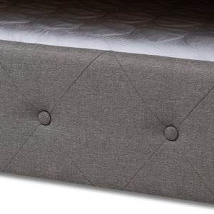 Baxton Studio Baxton Studio Alena Modern Grey Fabric Daybed with Twin Trundle - Elegant, Versatile & Functional CF8825-Grey-Daybed-F/T