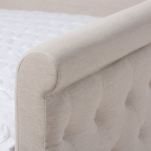 Baxton Studio Baxton Studio Alena Elegant Light Beige Upholstered Daybed with Pull-Out Trundle for Stylish Spaces CF8825-Light Beige-Daybed-Q/T