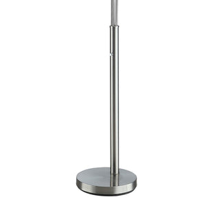 English Elm 5 Arm Chrome Arc Floor Lamp with Drum Shades Mid Century Living Room Light B056P416913