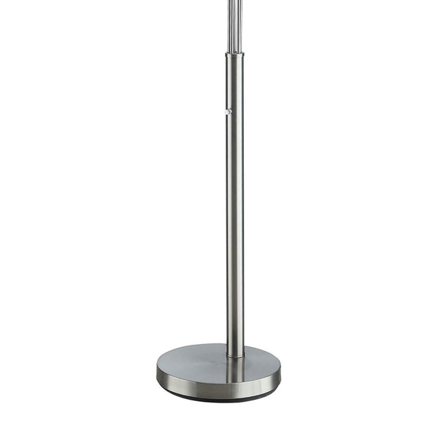 English Elm 5 Arm Chrome Arc Floor Lamp with Drum Shades Mid Century Living Room Light B056P416913