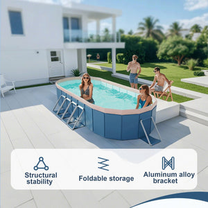 English Elm 2.8m Pvc Foldable Ground Pool Outdoor Backyard Cooling Station No Pump Needed W2710P337294