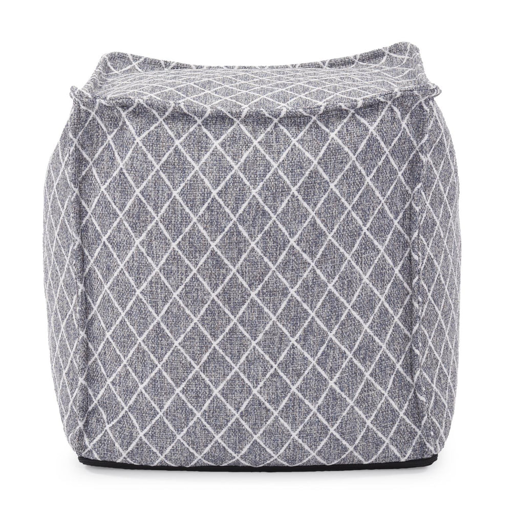 Howard Elliott Square Pouf – Elegant Overstuffed Ottoman With Removable Cover, Ideal For Extra Seating & Comfort Brown 100% Polyester 873-1133-howard-elliott