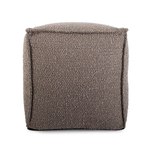Howard Elliott Square Pouf Ottoman – Versatile Footrest Or Extra Seating With Overstuffed Comfort & Easy Care Cover Brown 100% Polyester 873-1262-howard-elliott
