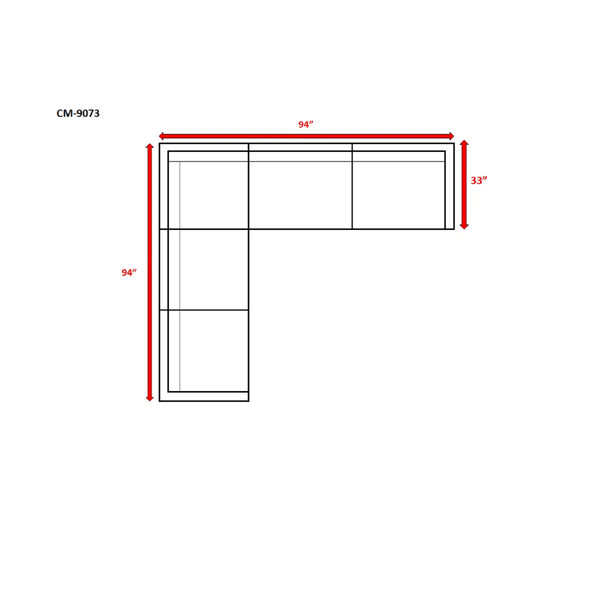 English Elm 5-Piece Rattan Wicker Sectional Patio Set — Fully Assembled HDPE Wicker, 11 Cushions, UV Water-Resistant Fabric (4-Person) B120S00082