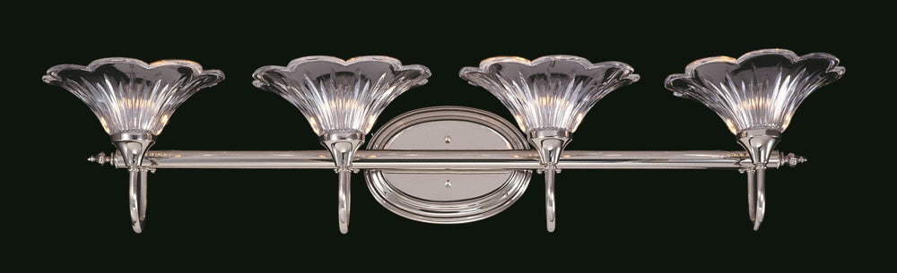 Framburg 4-light Elegant Sconce With Crystal Shades For Stunning Light Reflections - Handcrafted In Usa Polished Brass Metal 8174 Pb