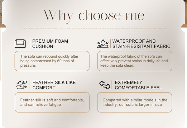 English Elm Modular Sectional Sofa - Space-Saving Minimalist Design, Comfy Sleeper For Modern Living Rooms & More W3622S00003