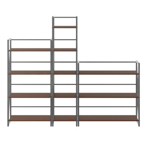 Winsome Wood Isa 3-piece Versatile Shelving Set - Stylish Graphite & Walnut Storage Units For Any Room Décor Walnut ,Graphite Composite Wood ,Metal 87381-winsome-wood