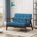 Christopher Knight Home® Hetel Mid-Century Modern Settee, Navy Blue