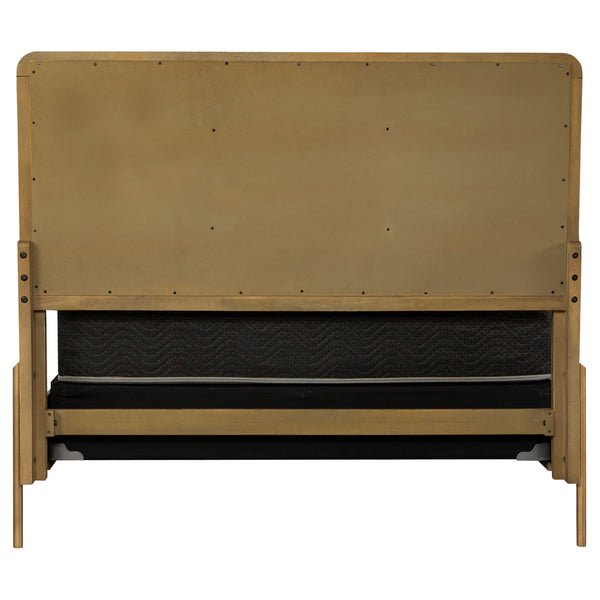 English Elm Arini Sand Wash Grey Upholstered Eastern King Panel Bed - Vintage Elegance For Your Bedroom Retreat B062S00870
