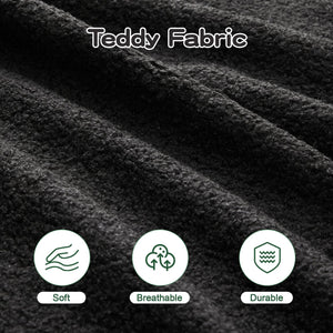 English Elm Boneless 3-Seat Modular Sofa In Plush Teddy Fabric, Ergonomic Curved Armrests, No Assembly Needed! W714S01459