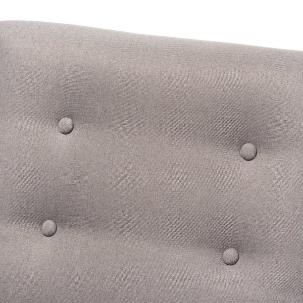 Baxton Studio Baxton Studio Perris Mid-Century Modern Grey Lounge Chair with Walnut Frame for Stylish Comfort BBT8042-Grey-CC