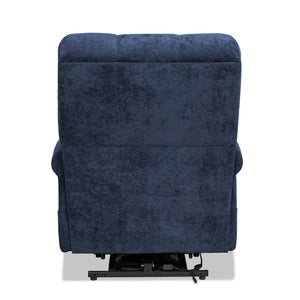 English Elm Jennifer Taylor Home - Irwin Power Lift Recliner Chair with Overstuffed Comfort, Smooth Lift Assist & Full Recline Support Navy Blue B2719P238501