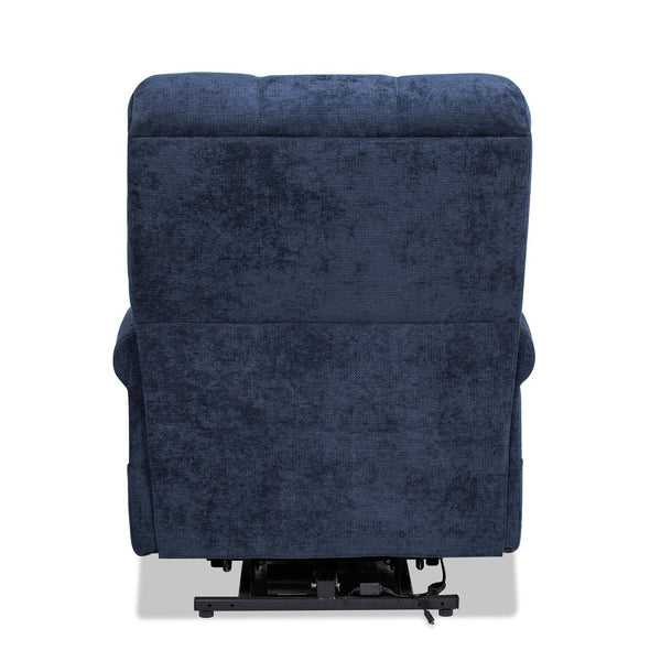 English Elm Jennifer Taylor Home - Irwin Power Lift Recliner Chair with Overstuffed Comfort, Smooth Lift Assist & Full Recline Support Navy Blue B2719P238501