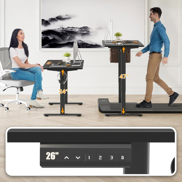 English Elm Stary Electric Standing Desk - Adjustable Height Sit-Stand Home Office Desk With Ergonomic Design T3623P339393-GIGA