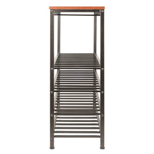 Winsome Wood Michelle 48-bottle Wine Rack In Antique Bronze – Stylish Glass Storage For Wine Lovers & Entertainers Antique Bronze Composite Wood ,Metal 87438-winsome-wood