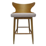 Christopher Knight Home® - Noble House - Kamryn Mid-Century Modern Upholstered Barstools (Set of 2)