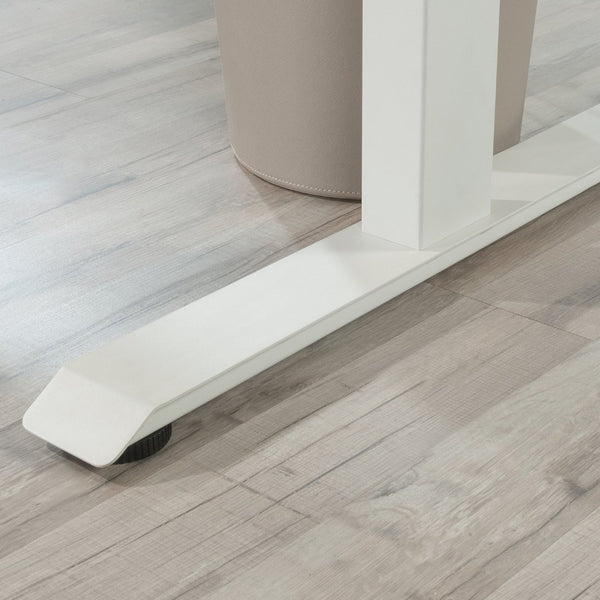 English Elm Sit/Stand Desk In Modern White Finish With Ergonomic Height Adjustment & Integrated Charging Options B356P402616-GIGA