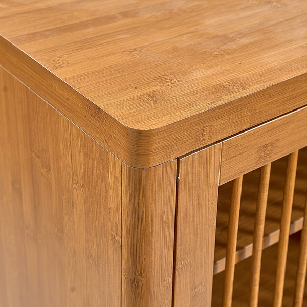 English Elm Shoe Cabinet with Louver Doors, 6-Tier Adjustable Shelves, MDF Storage Rack with Metal Legs for Entryway Natural W3417P388711