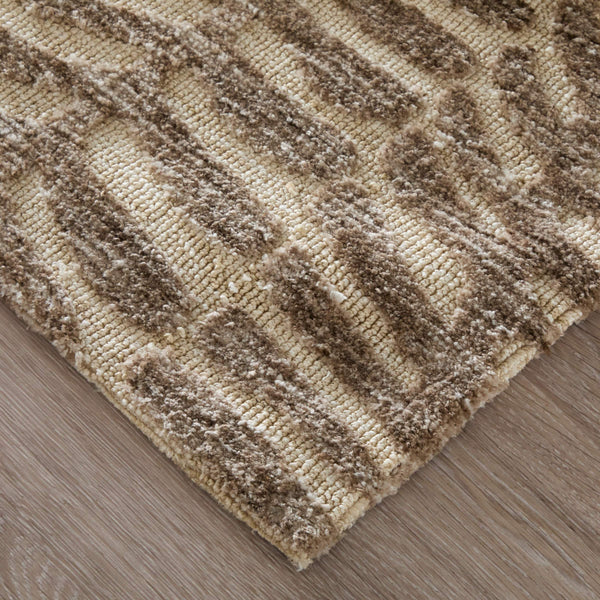 Feizy Rugs Colton Tribal Animal Print Accent Rug with High Low Pile for Modern Interiors 3'6" x 5'6" 8748A54FTPE000C50