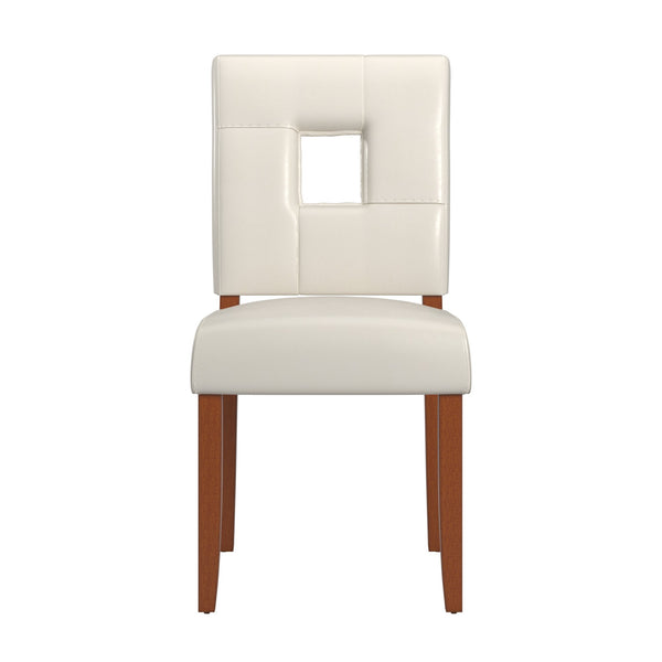 Homelegance Faux Leather Upholstered Dining Chair Set with Wooden Frame Modern Style 874C723W(MTL)