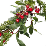 Christopher Knight Home® - Noble House - Valdosta 6-Foot Artificial Olive Leaf Garland with Red Berries