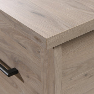 English Elm L-Shaped Desk In Warm Brown Finish - Spacious Workspace, Stylish Design, Perfect For Home Offices & More! B356P402638