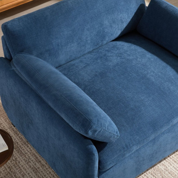English Elm 50*43" Oversized Chenille Armchair - Luxurious Deep Seating, Modern Color-Block Accent Chair, 7 Colors N723P235042P-GIGA
