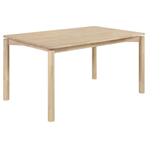 English Elm Perkins Sculptural Okume Veneer Dining Table with Tapered Legs for Family Gatherings White Washed B062P447981