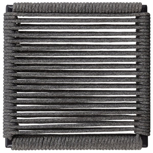 English Elm Jerome Charcoal Woven Rope Stackable Chairs (Set Of 2) - Modern Rustic Design For Any Space B062P344938