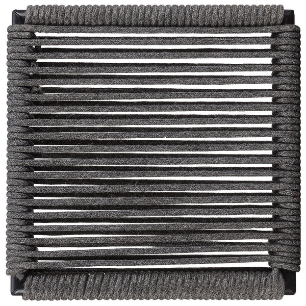 English Elm Jerome Charcoal Woven Rope Stackable Chairs (Set Of 2) - Modern Rustic Design For Any Space B062P344938