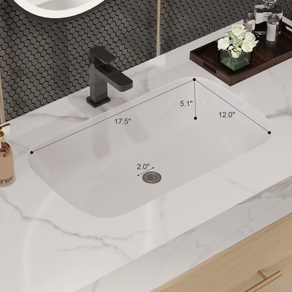 English Elm 39.4 Inch Floating Bathroom Vanity Sintered Stone Top Solid Wood 2 Soft Close Drawers W3136S00030
