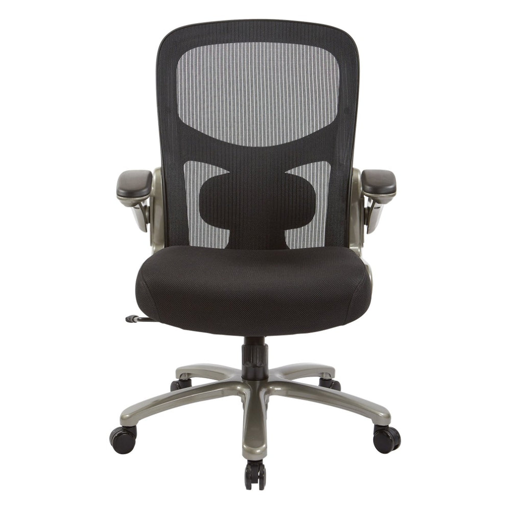 OSP Home Furnishings Big and Tall Ergonomic Mesh Office Chair with Memory Foam Seat and Lumbar Support 69227-3M