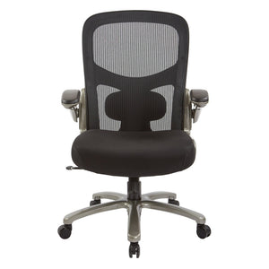OSP Home Furnishings Big and Tall Ergonomic Mesh Office Chair with Memory Foam Seat and Lumbar Support 69227-3M
