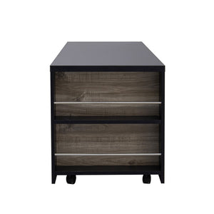 English Elm U-can Farmhouse Lift Top Coffee Table Barn Door Hidden Storage Living Room Brown+Black N724P351732E