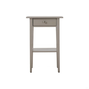 English Elm Dalton Silver Champagne Nightstand with Drawer & Open Shelf, 28"H x18"W x14"D, EZ Assembly, Durable Finish B078112072