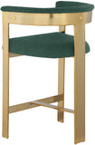 Romeo Green Boucle Fabric Counter Stool 876Green-C Meridian Furniture