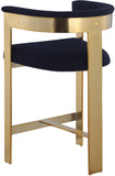 Romeo Navy Boucle Fabric Counter Stool 876Navy-C Meridian Furniture