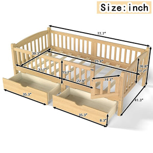 English Elm Metal Twin Over Full Bunk Bed White Steel Frame Space Saving Slat Support for Teens Natural W1580P383110