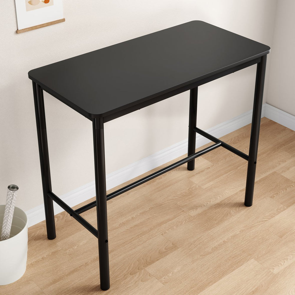 English Elm 47 Inch Counter Height Bar Table - Modern Rectangular Dining Table With Metal Legs For Any Space T3623P381059