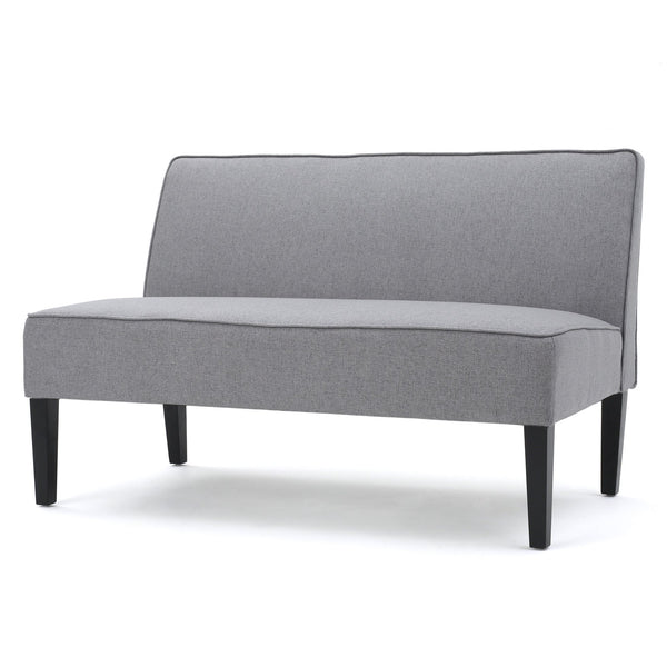 English Elm Christopher Knight Home® - Loveseat - Stylish Grey Upholstered Loveseat With Birch Legs For Cozy Comfort & Contemporary Charm 57659.00GRY