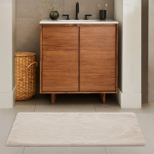 JLA Home Madison Park Signature - Bath Rug Ultra-Plush Microfiber with Quick-Dry Technology, Non-Slip Backing, OEKO-TEX Certified Comfort Natural MPS72-386