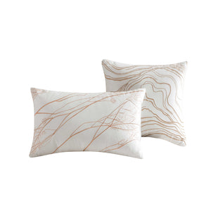 English Elm Oaklyn 5 Pc Queen Comforter Set In Rich Spice - Luxurious Soft Polyester With Coordinating Shams & Pillows B340P341944